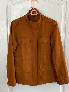 Women’s Utility Jacket in Rust — Classic Lightweight Field Coat